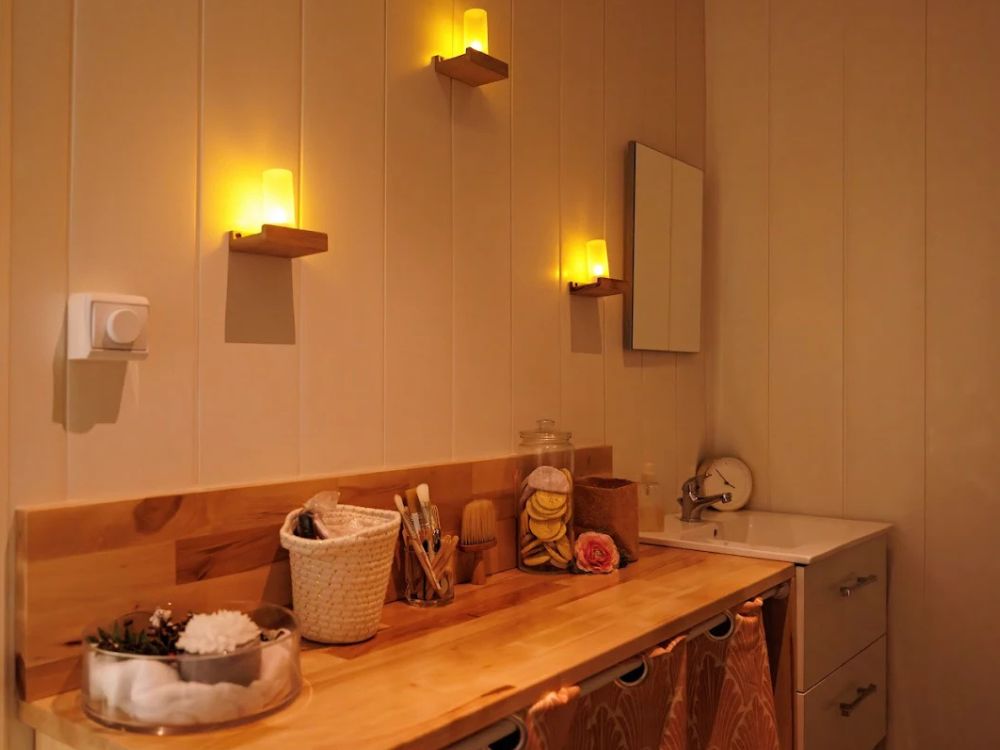 cabine à la lumière tamisée rénovation tertiaire institut de beauté mérignac piedra travaux