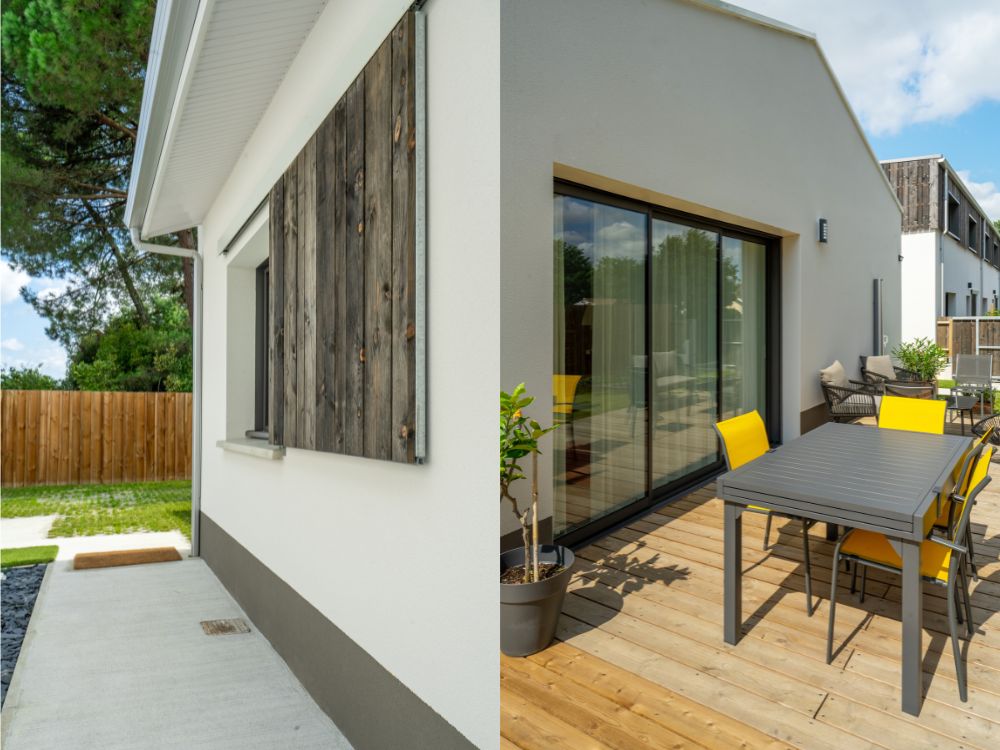 facade construction villa numéro eysines piedra travaux