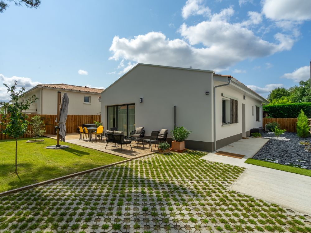 jardin paysagé construction villa numéro 2 eysines piedra travaux