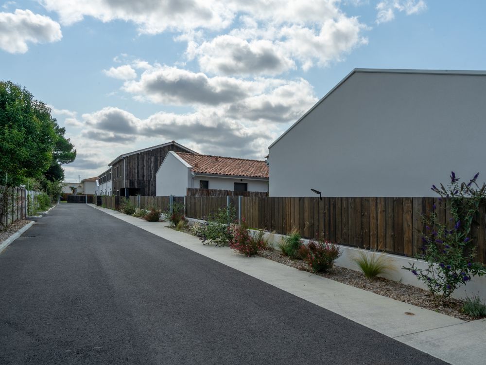 parties communes voirie et aménagement paysagé construction appartement eysines piedra travaux