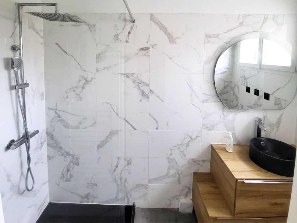 salle de bain faïence imitation marbre rénovation globale saint médard en jalles piedra travaux